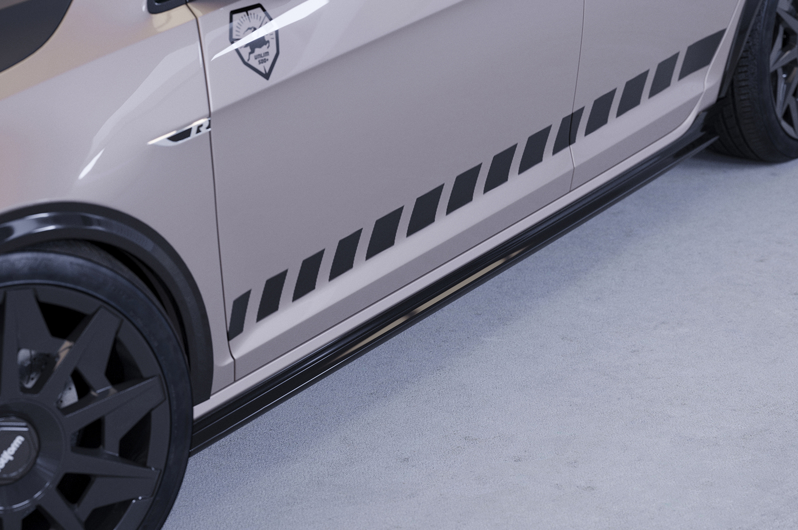 Bas de caisse (la paire) pour VW Golf 7 R / R-Line (facelift) (2017-2021) - Fabriqué en ABS (6 finitions au choix)
