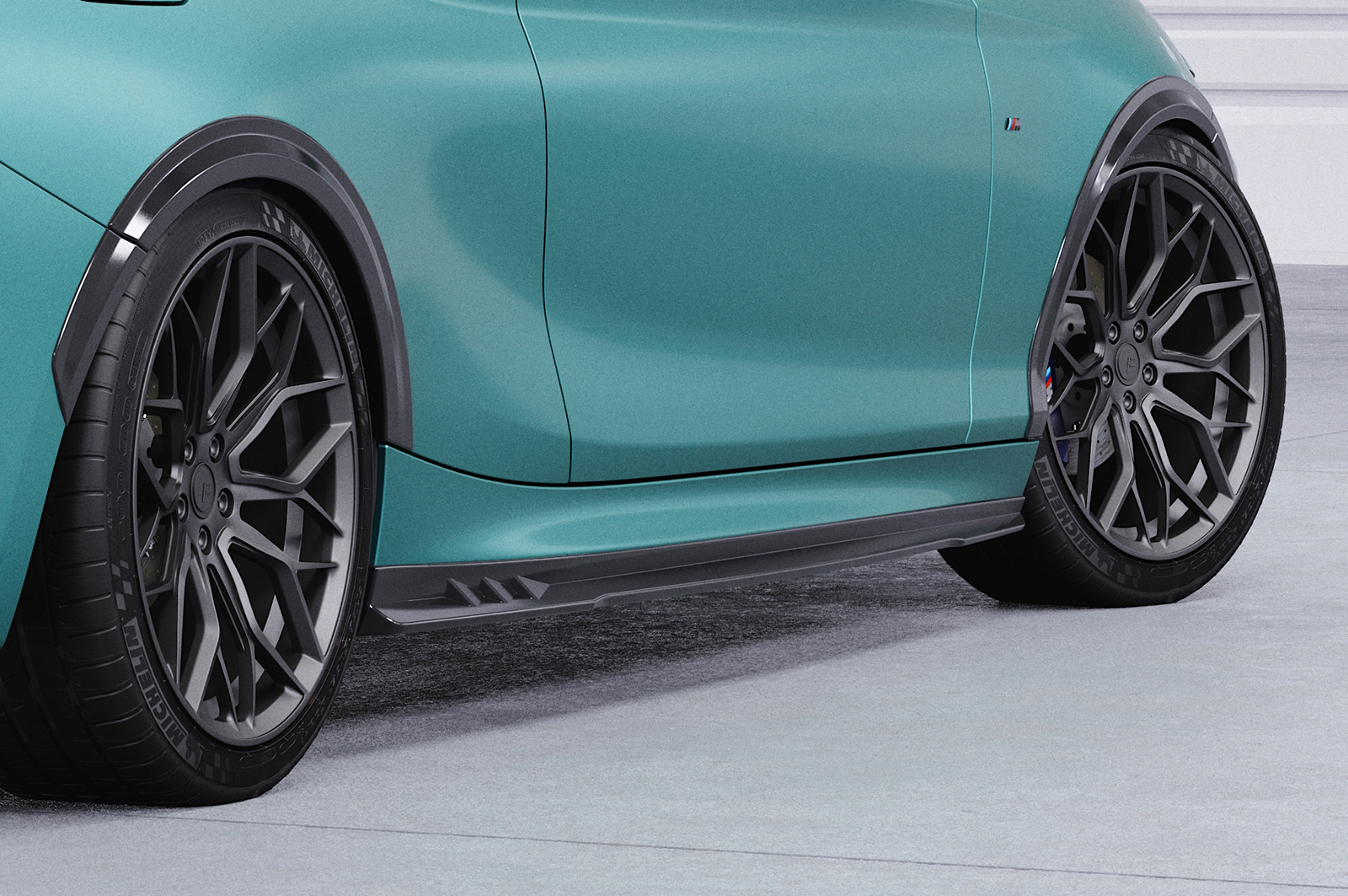 Bas de caisse (la paire) pour BMW Série 2 F22 / F23 coupé et cabriolet avec Pack M (11/2013-07/2021) - Fabriqué en ABS (6 finitions au choix)