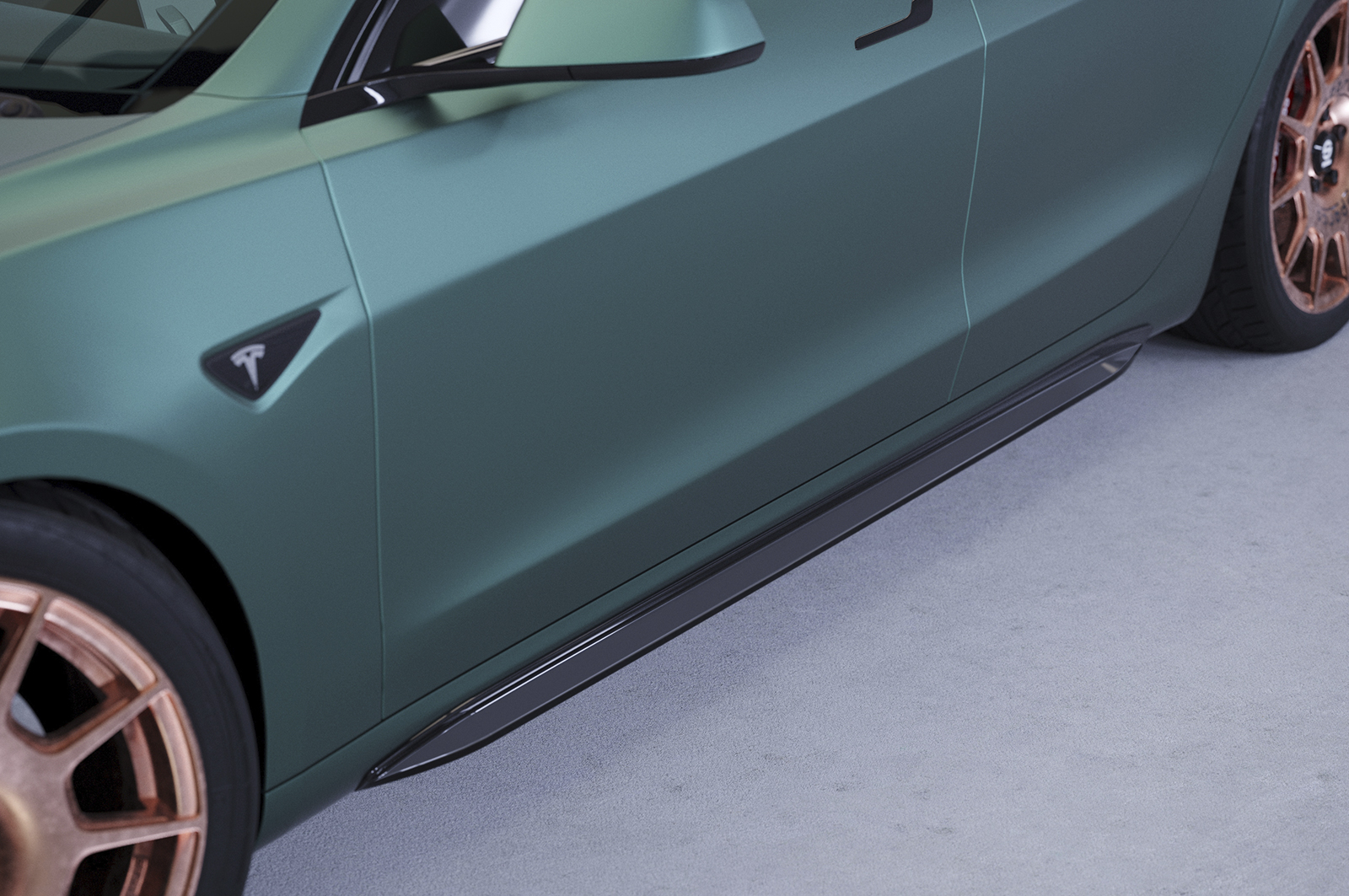 Bas de caisse (la paire) pour Tesla Model 3 toutes carrosseries (depuis 2017) - Fabriqué en ABS (6 finitions au choix)