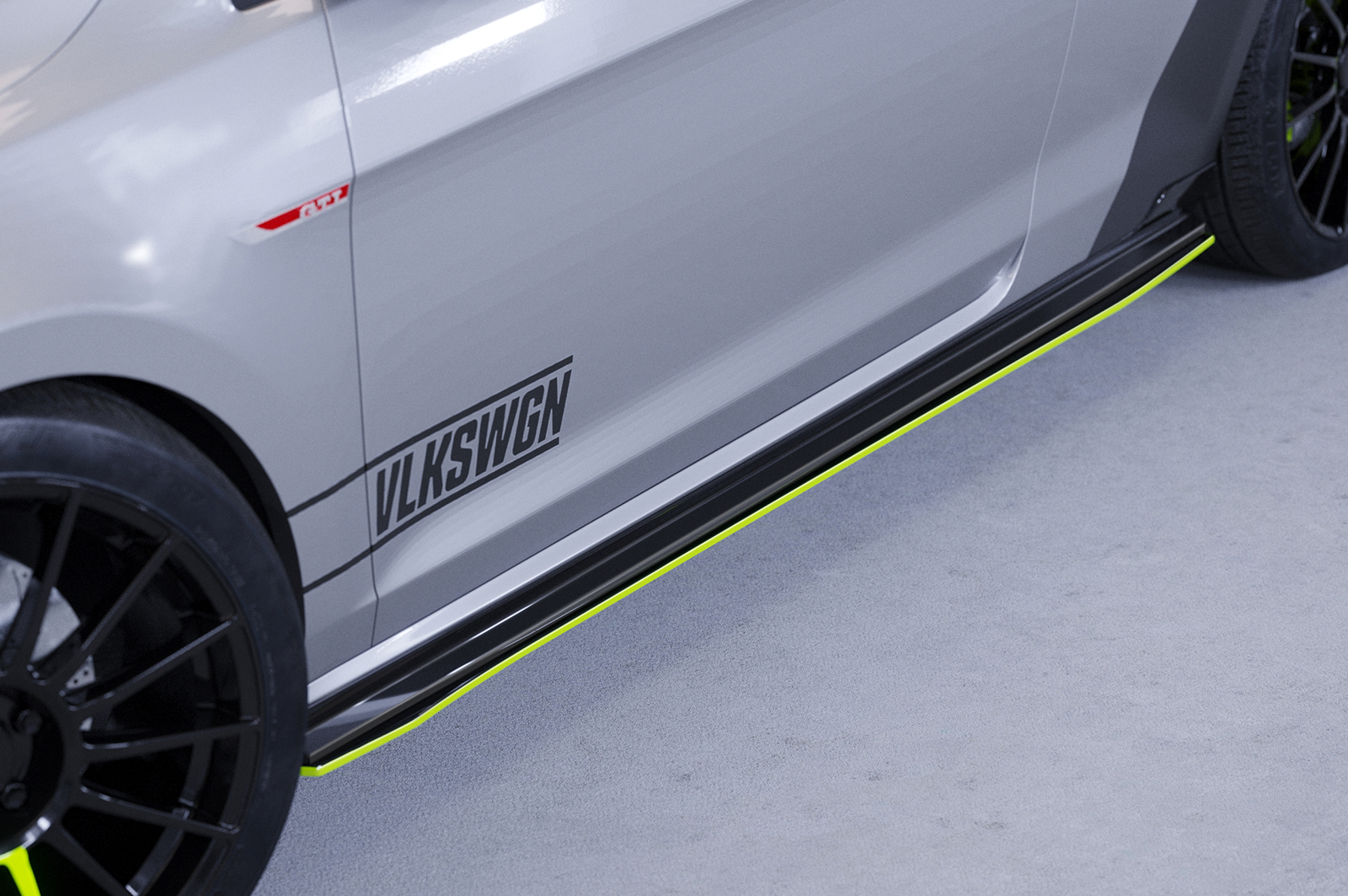 Bas de caisse (la paire) pour VW Golf 7 R / R-Line (facelift) (2017-2021) - Fabriqué en ABS 10mm (à peindre ou polir)