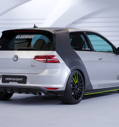 Bas de caisse (la paire) pour VW Golf 7 R / R-Line (facelift) (2017-2021) - Fabriqué en ABS 10mm (à peindre ou polir)