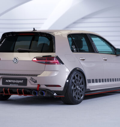Bas de caisse (la paire) pour VW Golf 7 R / R-Line (facelift) (2017-2021) - Fabriqué en ABS 10mm (à peindre ou polir)