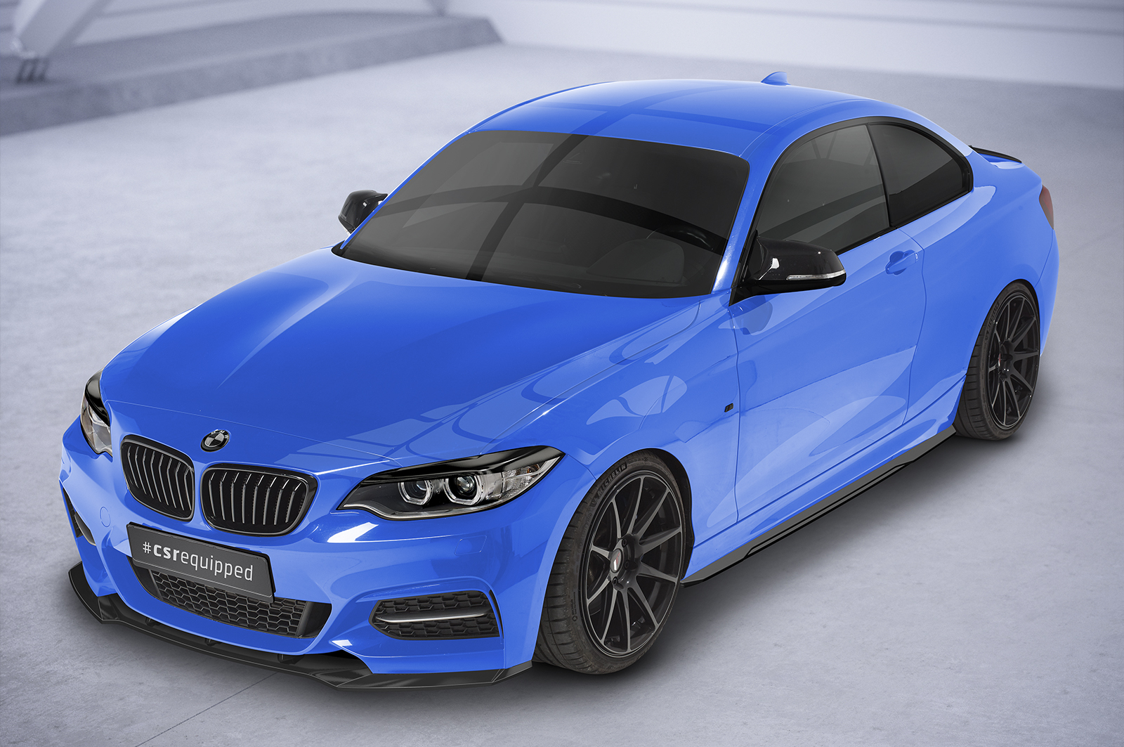 Bas de caisse (la paire) pour BMW Série 2 F22 / F23 coupé et cabriolet avec Pack M (11/2013-07/2021) - Fabriqué en ABS 10mm (à peindre ou polir)