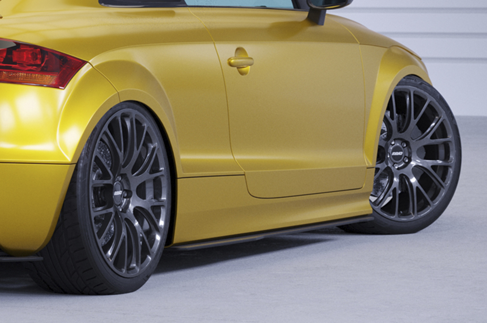 Bas de caisse (la paire) pour Audi TT (8J) RS (2009-2015) - Fabriqué en ABS 10mm (à peindre ou polir)