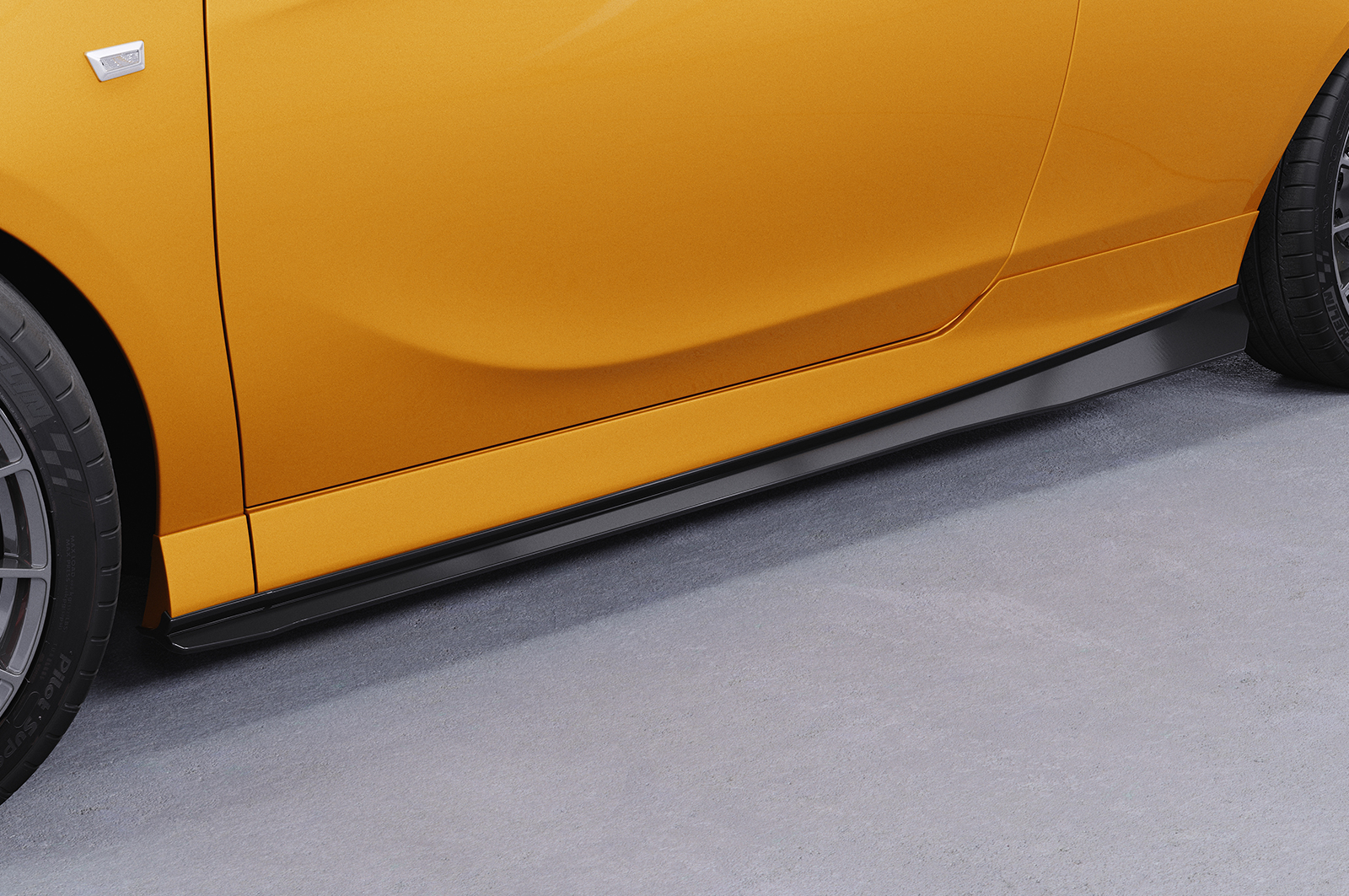 Bas de caisse (la paire) pour Opel Corsa E OPC (3 portes) (03/2015-05/2018) - Fabriqué en ABS (6 finitions au choix)