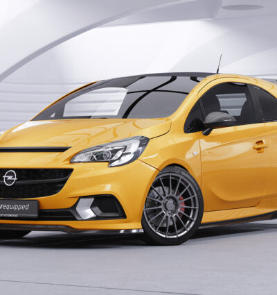 Bas de caisse (la paire) pour Opel Corsa E OPC (3 portes) (03/2015-05/2018) - Fabriqué en ABS (6 finitions au choix)