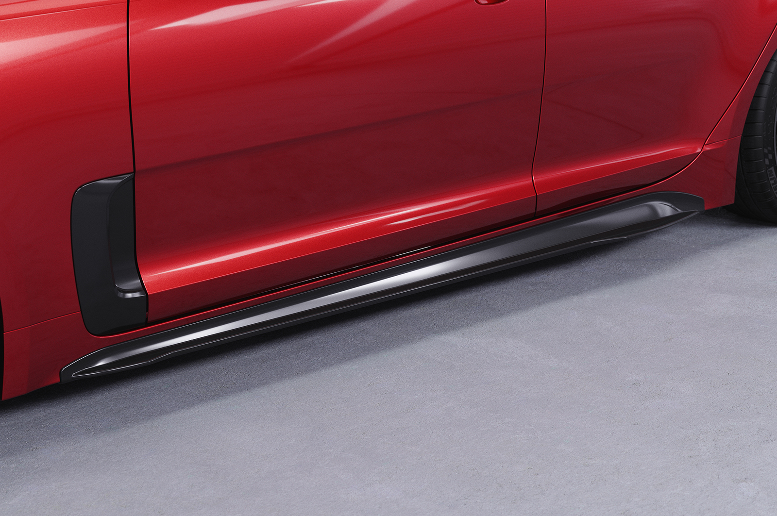 Bas de caisse (la paire) pour Kia Stinger GT toutes carrosseries (depuis 2017) - Fabriqué en ABS (6 finitions au choix)