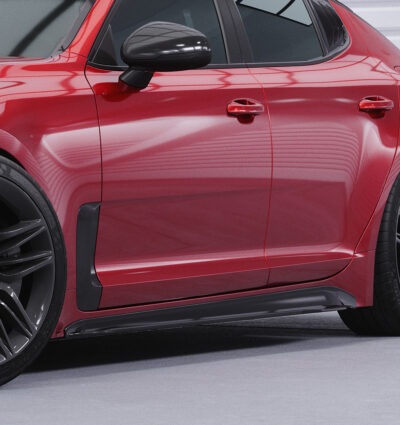 Bas de caisse (la paire) pour Kia Stinger GT toutes carrosseries (depuis 2017) - Fabriqué en ABS (6 finitions au choix)
