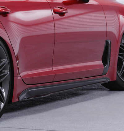 Bas de caisse (la paire) pour Kia Stinger GT toutes carrosseries (depuis 2017) - Fabriqué en ABS (6 finitions au choix)