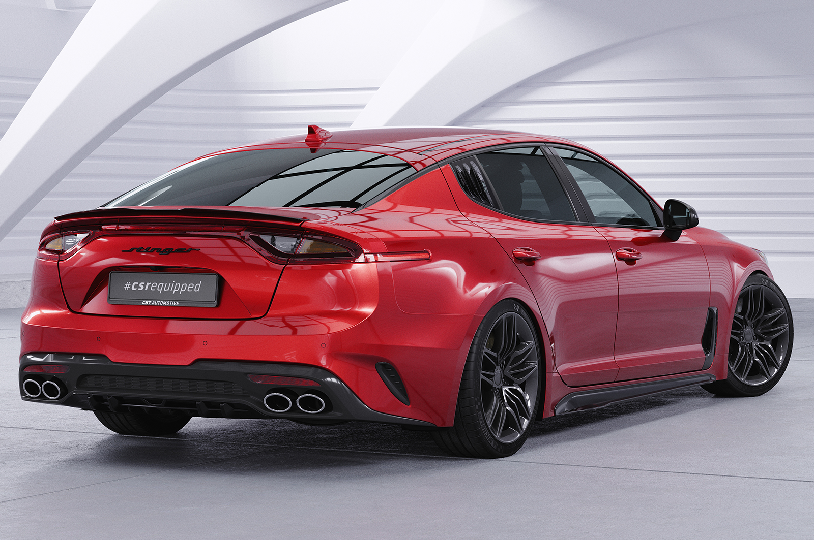 Bas de caisse (la paire) pour Kia Stinger GT toutes carrosseries (depuis 2017) - Fabriqué en ABS (6 finitions au choix)