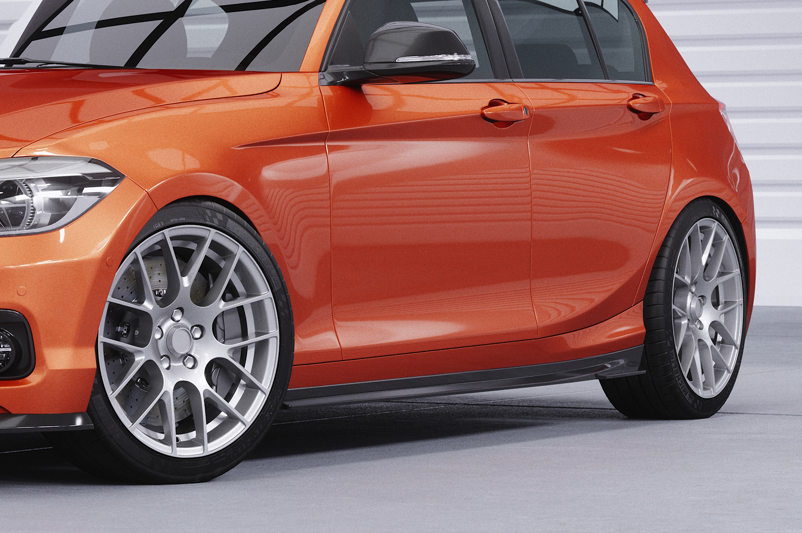 Bas de caisse (la paire) pour BMW Série 1 F20 / F21 finition de base (2011-2019) - Fabriqué en ABS (6 finitions au choix)