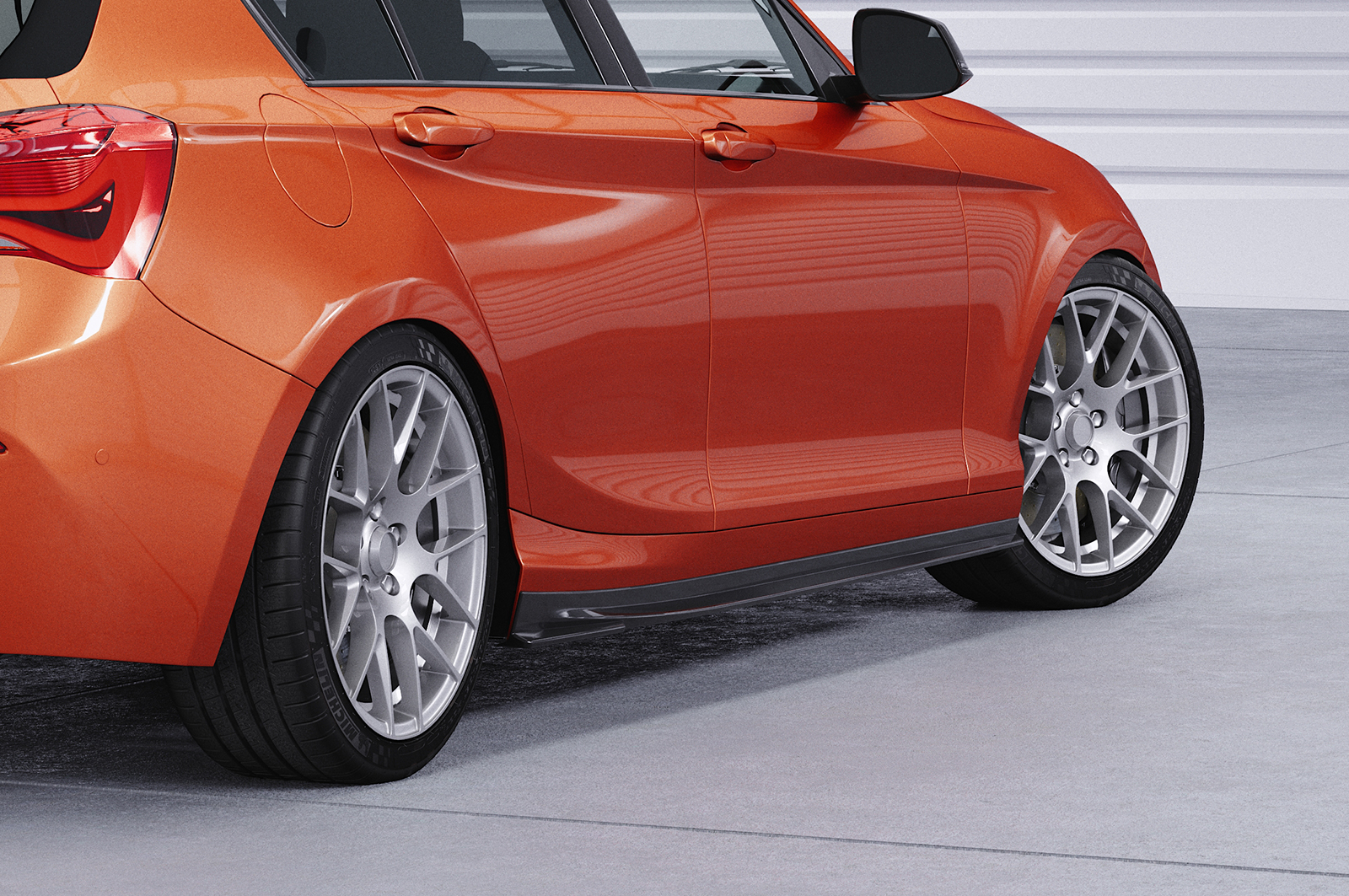 Bas de caisse (la paire) pour BMW Série 1 F20 / F21 finition de base (2011-2019) - Fabriqué en ABS (6 finitions au choix)