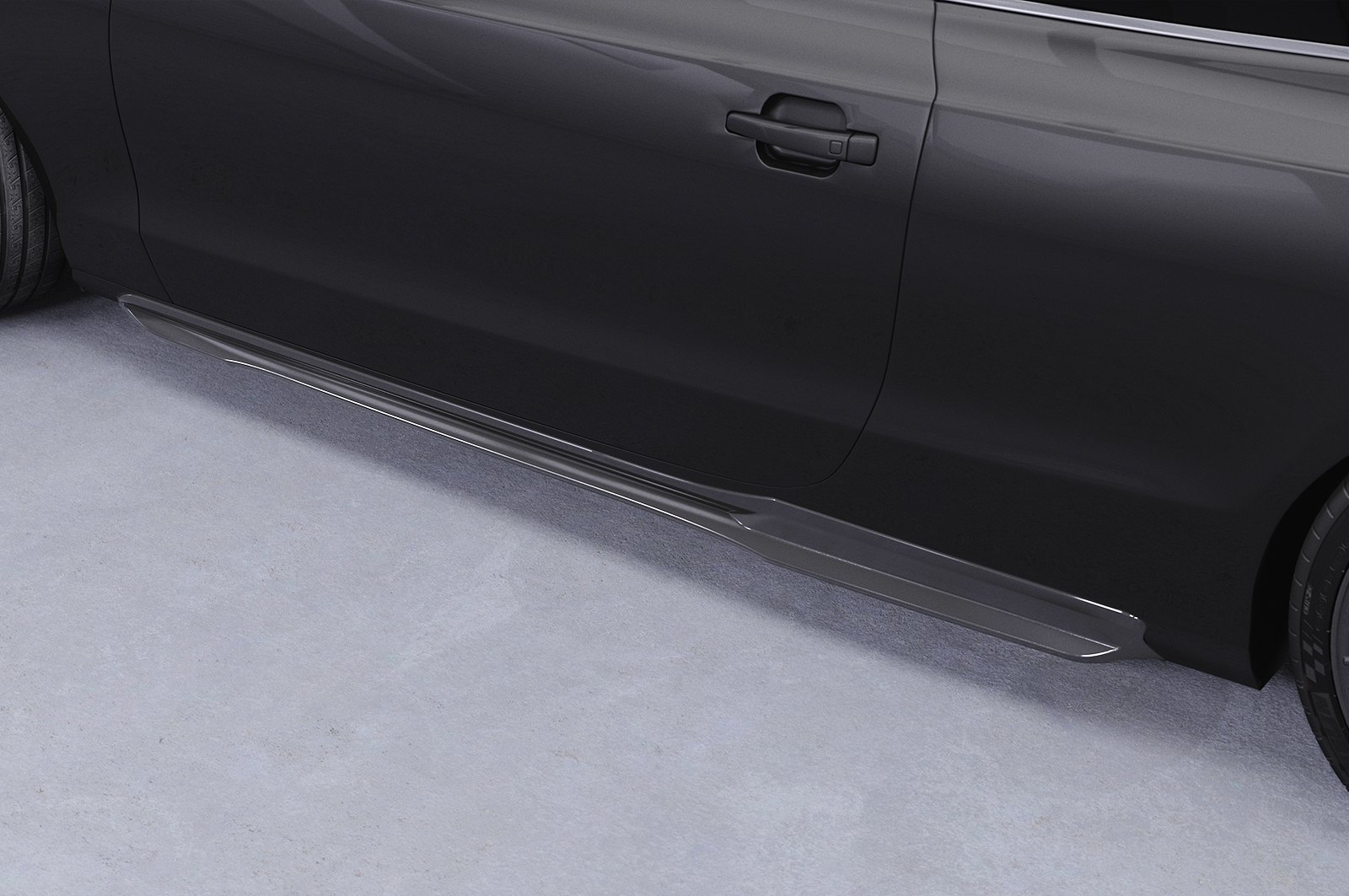 Bas de caisse (la paire) pour Audi A5 8T coupé et cabriolet (2007-2016) - Fabriqué en ABS (6 finitions au choix)