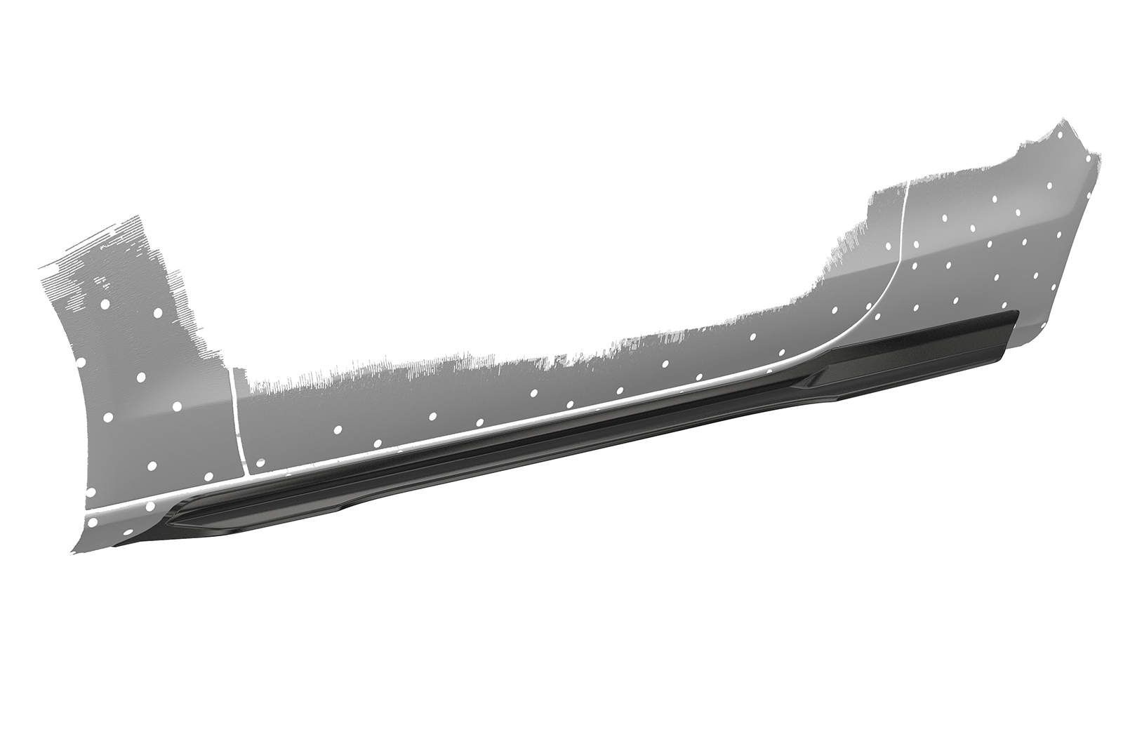 Bas de caisse (la paire) pour Audi A5 8T coupé et cabriolet (2007-2016) - Fabriqué en ABS (6 finitions au choix)