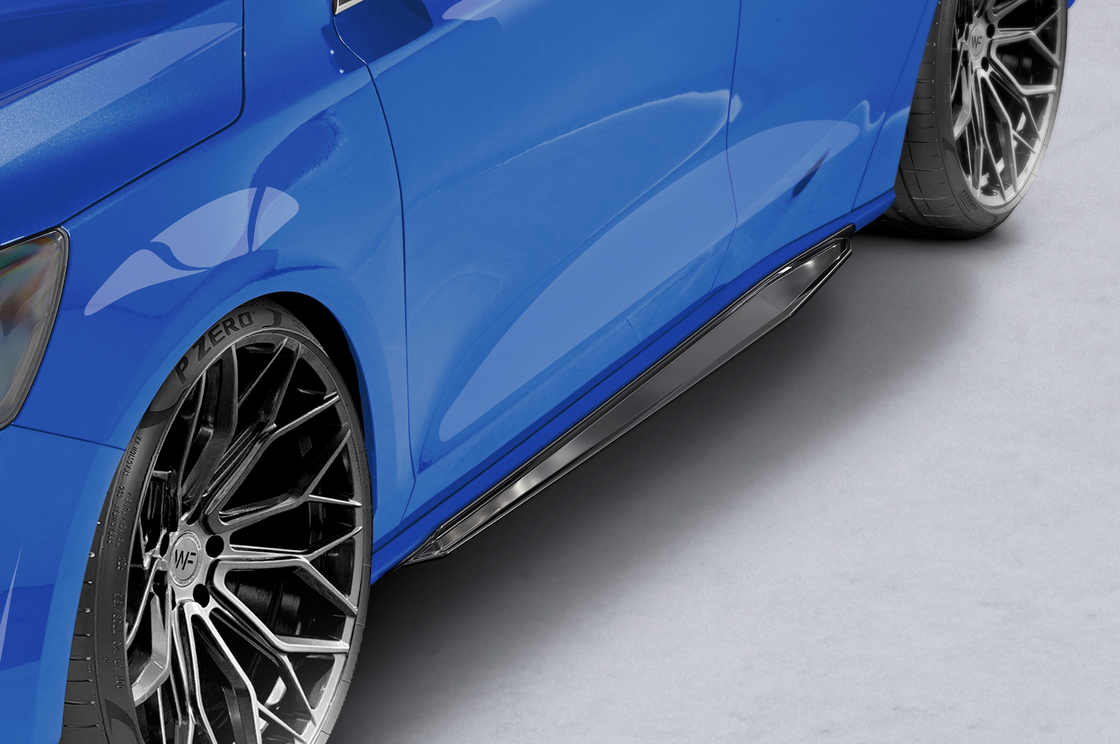 Bas de caisse (la paire) pour Ford Focus MK4 break (Titanium / Titanium X) (depuis 2018) - Fabriqué en ABS (6 finitions au choix)