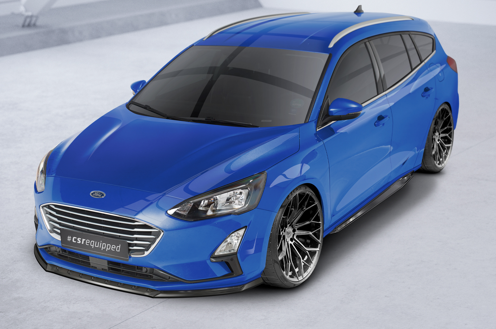 Bas de caisse (la paire) pour Ford Focus MK4 break (Titanium / Titanium X) (depuis 2018) - Fabriqué en ABS (6 finitions au choix)