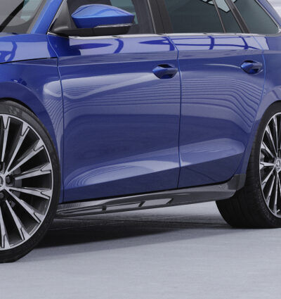 Bas de caisse (la paire) pour Skoda Octavia 4 toutes carrosseries (depuis 2020) - Fabriqué en ABS (6 finitions au choix)