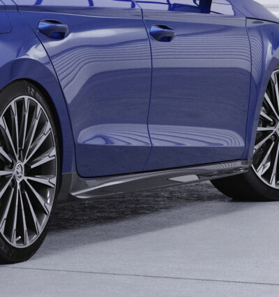 Bas de caisse (la paire) pour Skoda Octavia 4 toutes carrosseries (depuis 2020) - Fabriqué en ABS (6 finitions au choix)