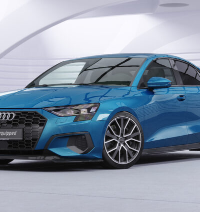 Bas de caisse (la paire) pour Audi A3 (8Y) berline / Sportback / finition de base et advanced (depuis 2020) - Fabriqué en ABS (6 finitions au choix)