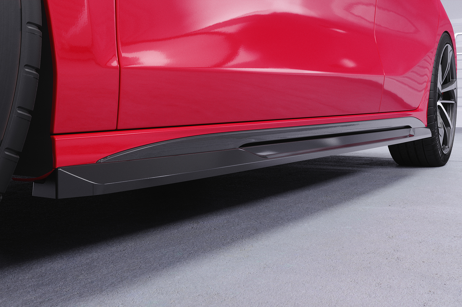 Bas de caisse (la paire) pour Audi A3 (8Y) / S3 (8Y) berline / Sportback / S-Line / S3 (depuis 2020) - Fabriqué en ABS (6 finitions au choix)