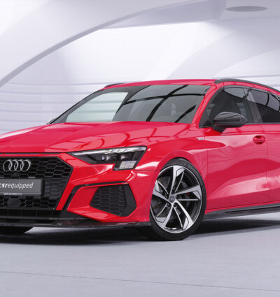 Bas de caisse (la paire) pour Audi A3 (8Y) / S3 (8Y) berline / Sportback / S-Line / S3 (depuis 2020) - Fabriqué en ABS (6 finitions au choix)