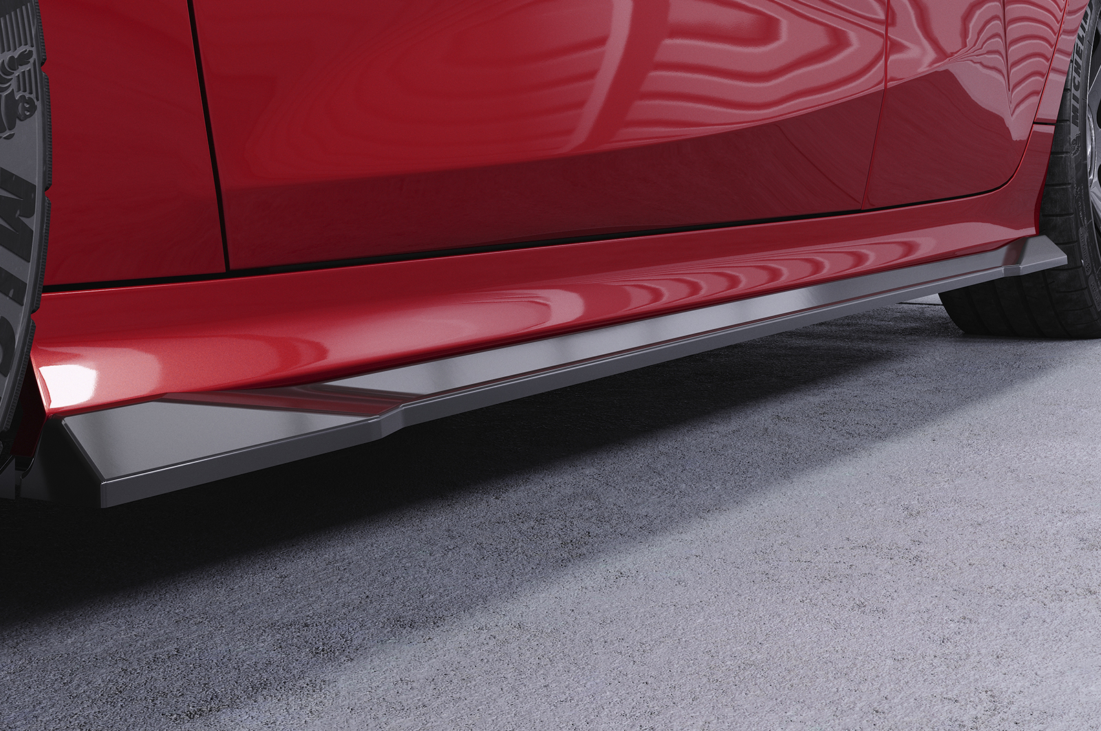 Bas de caisse (la paire) pour Toyota Yaris 4 (XP21) toutes carrosseries (depuis 2020) - Fabriqué en ABS (6 finitions au choix)