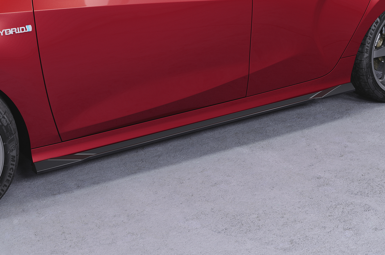 Bas de caisse (la paire) pour Toyota Yaris 4 (XP21) toutes carrosseries (depuis 2020) - Fabriqué en ABS (6 finitions au choix)
