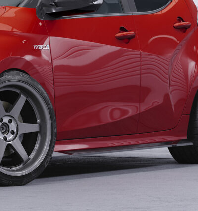 Bas de caisse (la paire) pour Toyota Yaris 4 (XP21) toutes carrosseries (depuis 2020) - Fabriqué en ABS (6 finitions au choix)