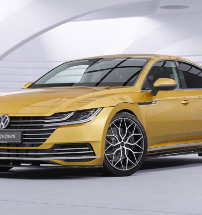 Bas de caisse (la paire) pour VW Arteon (Typ 3H) toutes carrosseries (auch R-Line et R) (depuis 2017) - Fabriqué en ABS (6 finitions au choix)
