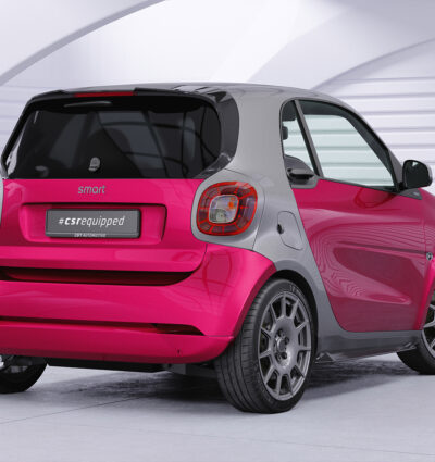 Bas de caisse (la paire) pour Smart Fortwo 453 tous les modèles avec seuils droits d'origine (depuis 2014) - Fabriqué en ABS (6 finitions au choix)