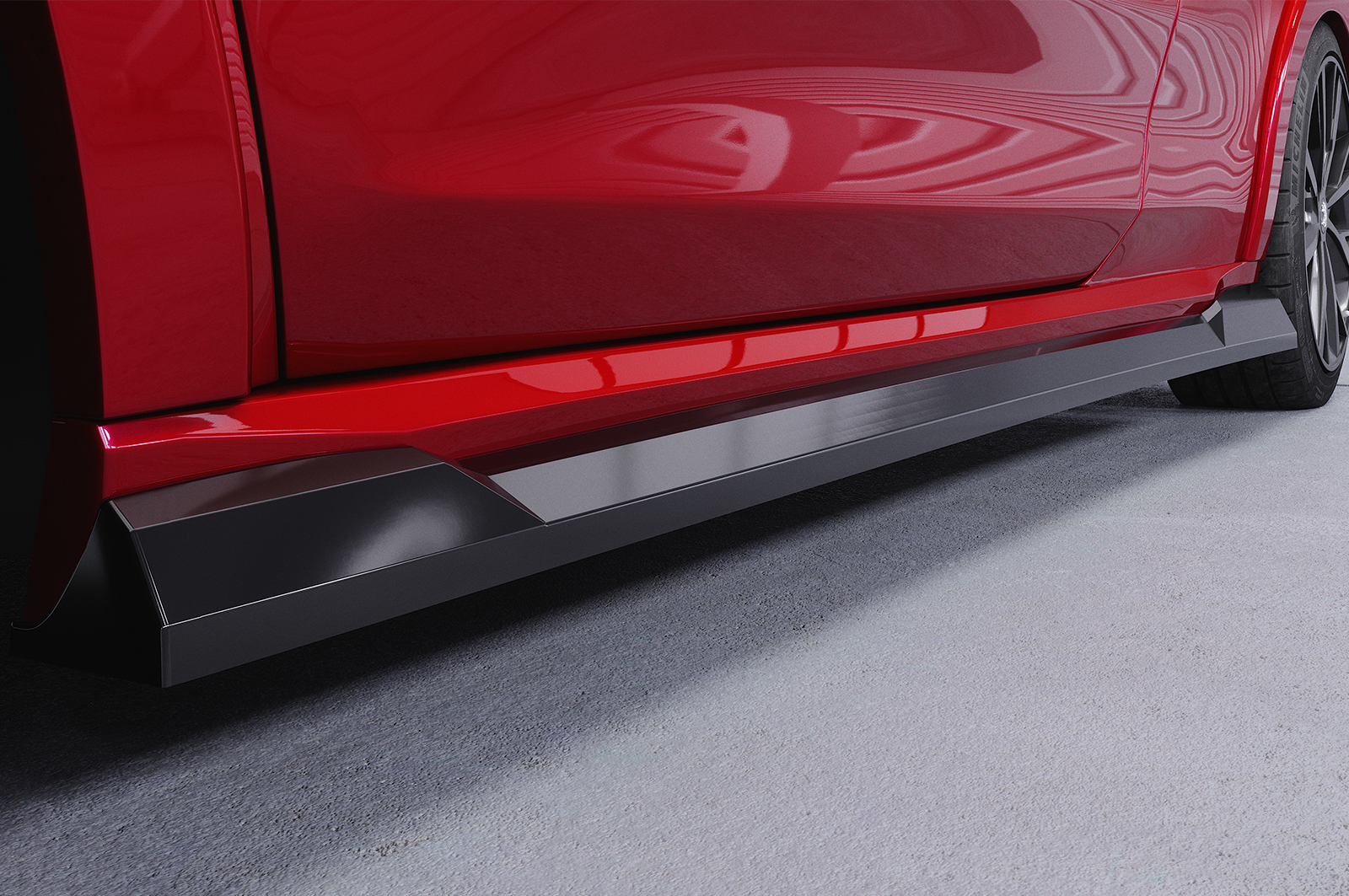 Bas de caisse (la paire) pour Peugeot 208 (1. Gen) GTi (facelift) (2013-2015) - Fabriqué en ABS (6 finitions au choix)