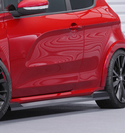 Bas de caisse (la paire) pour Peugeot 208 (1. Gen) GTi (facelift) (2013-2015) - Fabriqué en ABS (6 finitions au choix)