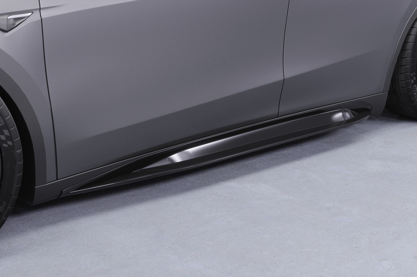 Bas de caisse (la paire) pour Tesla Model Y toutes carrosseries (depuis 2020) - Fabriqué en ABS (6 finitions au choix)