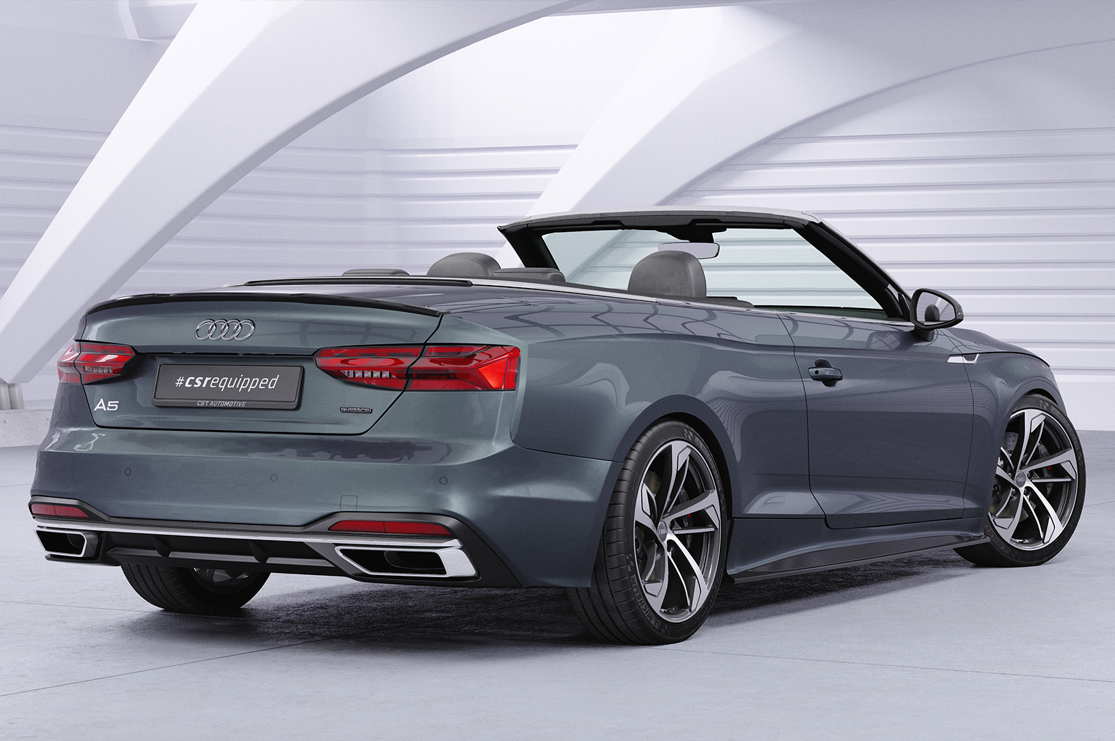 Bas de caisse (la paire) pour Audi A5 F5 coupé et cabriolet (facelift) (depuis 2019) - Fabriqué en ABS (6 finitions au choix)