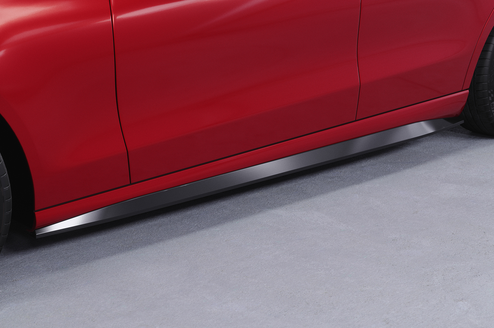 Bas de caisse (la paire) pour Mercedes Benz Classe C W206 / S206 berline et T-Modell (depuis 2021) - Fabriqué en ABS (6 finitions au choix)