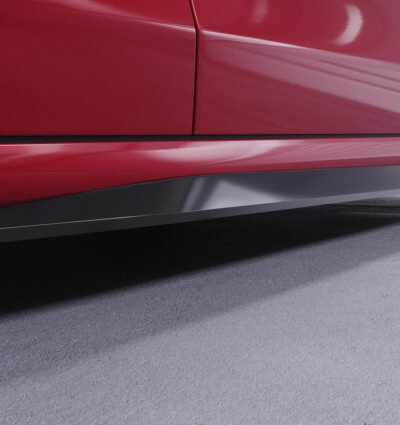 Bas de caisse (la paire) pour Mercedes Benz Classe C W206 / S206 berline et T-Modell (depuis 2021) - Fabriqué en ABS (6 finitions au choix)