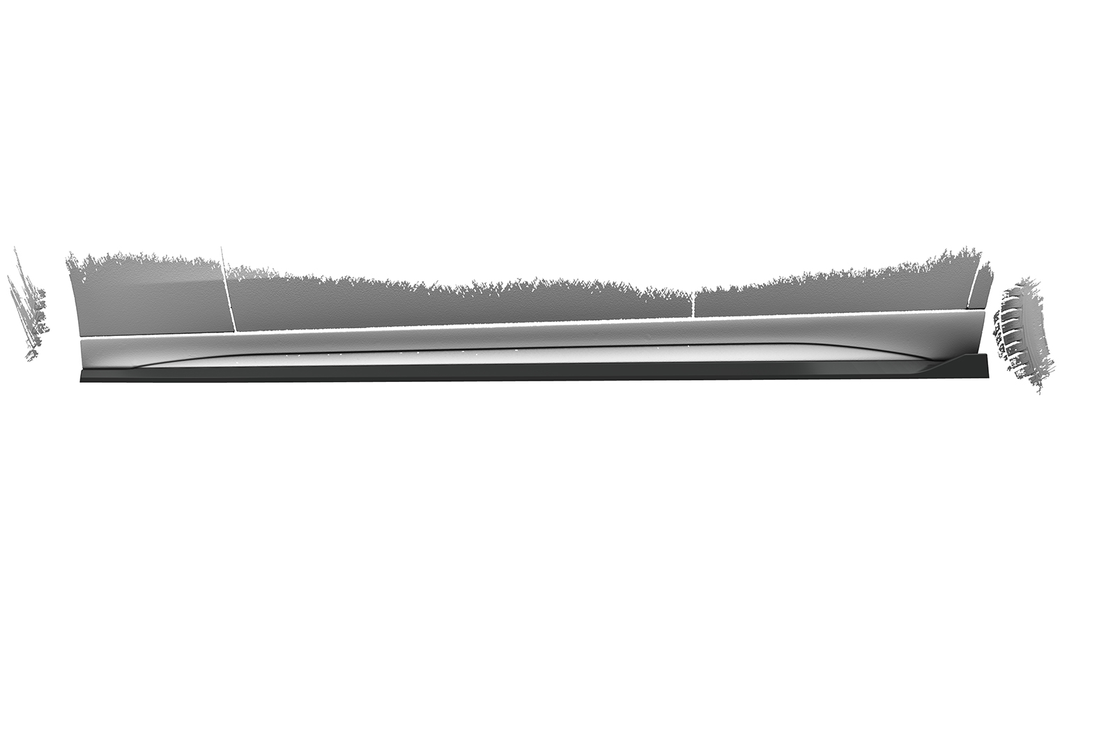 Bas de caisse (la paire) pour Mercedes Benz Classe C W206 / S206 berline et T-Modell avec AMG-Line Exterieur (depuis 2021) - Fabriqué en ABS (6 finitions au choix)
