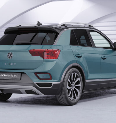 Bas de caisse (la paire) pour VW T-Roc (A1) toutes carrosseries (incl. R-Line et R) (depuis 2017) - Fabriqué en ABS (6 finitions au choix)