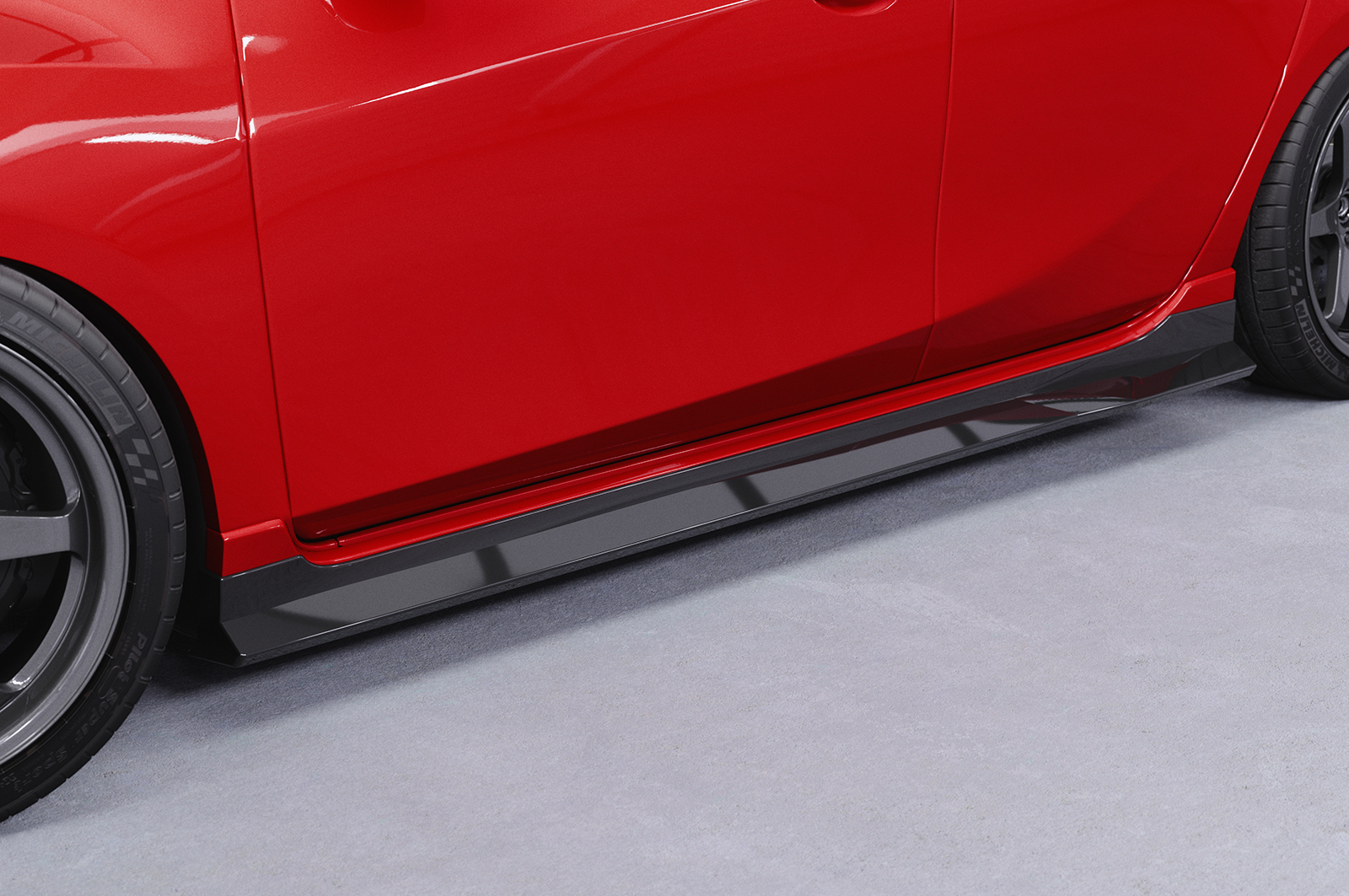 Bas de caisse (la paire) pour Mazda 3 (Typ BL) MPS (06/2009-10/2013) - Fabriqué en ABS (6 finitions au choix)