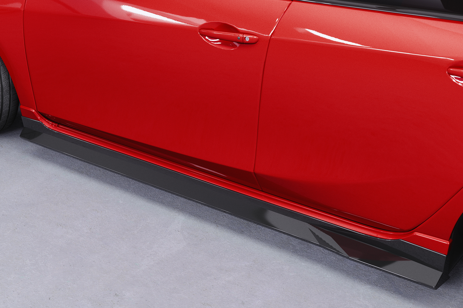 Bas de caisse (la paire) pour Mazda 3 (Typ BL) MPS (06/2009-10/2013) - Fabriqué en ABS (6 finitions au choix)
