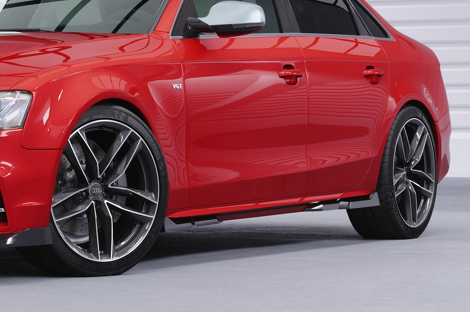 Bas de caisse (la paire) pour Audi S4 B8 (Typ 8K) berline et Avant (2008-2015) - Fabriqué en ABS (6 finitions au choix)