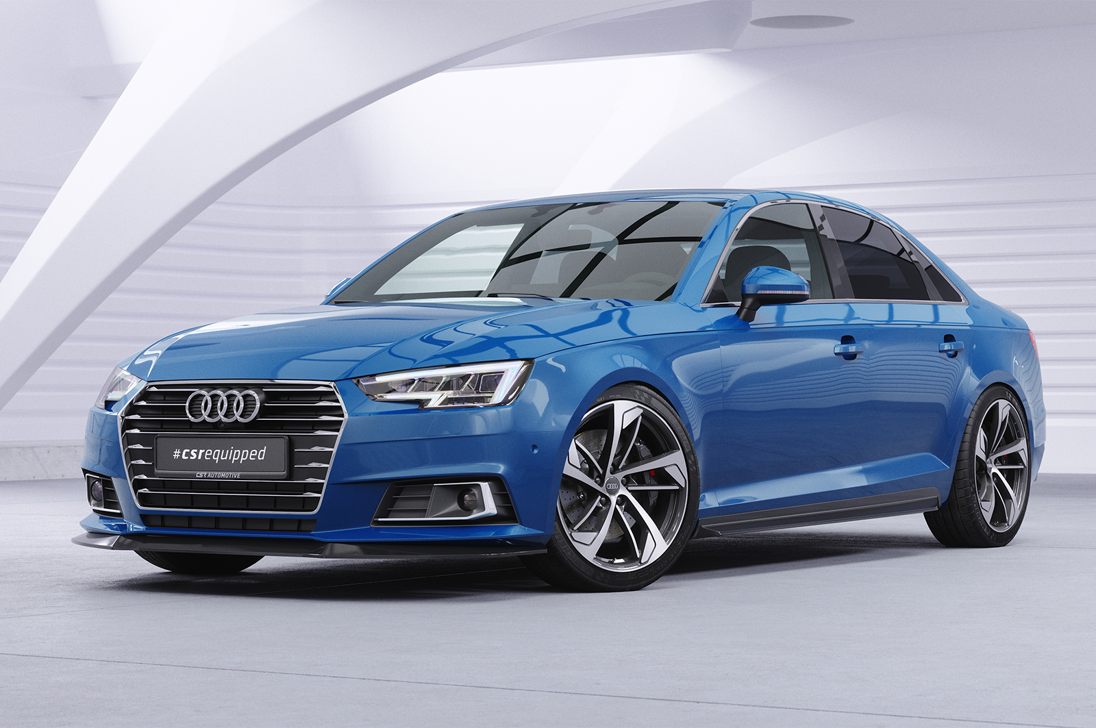 Bas de caisse (la paire) pour Audi A4 B9 (Typ 8W) berline et Avant (finition de base) (depuis 2015) - Fabriqué en ABS (6 finitions au choix)
