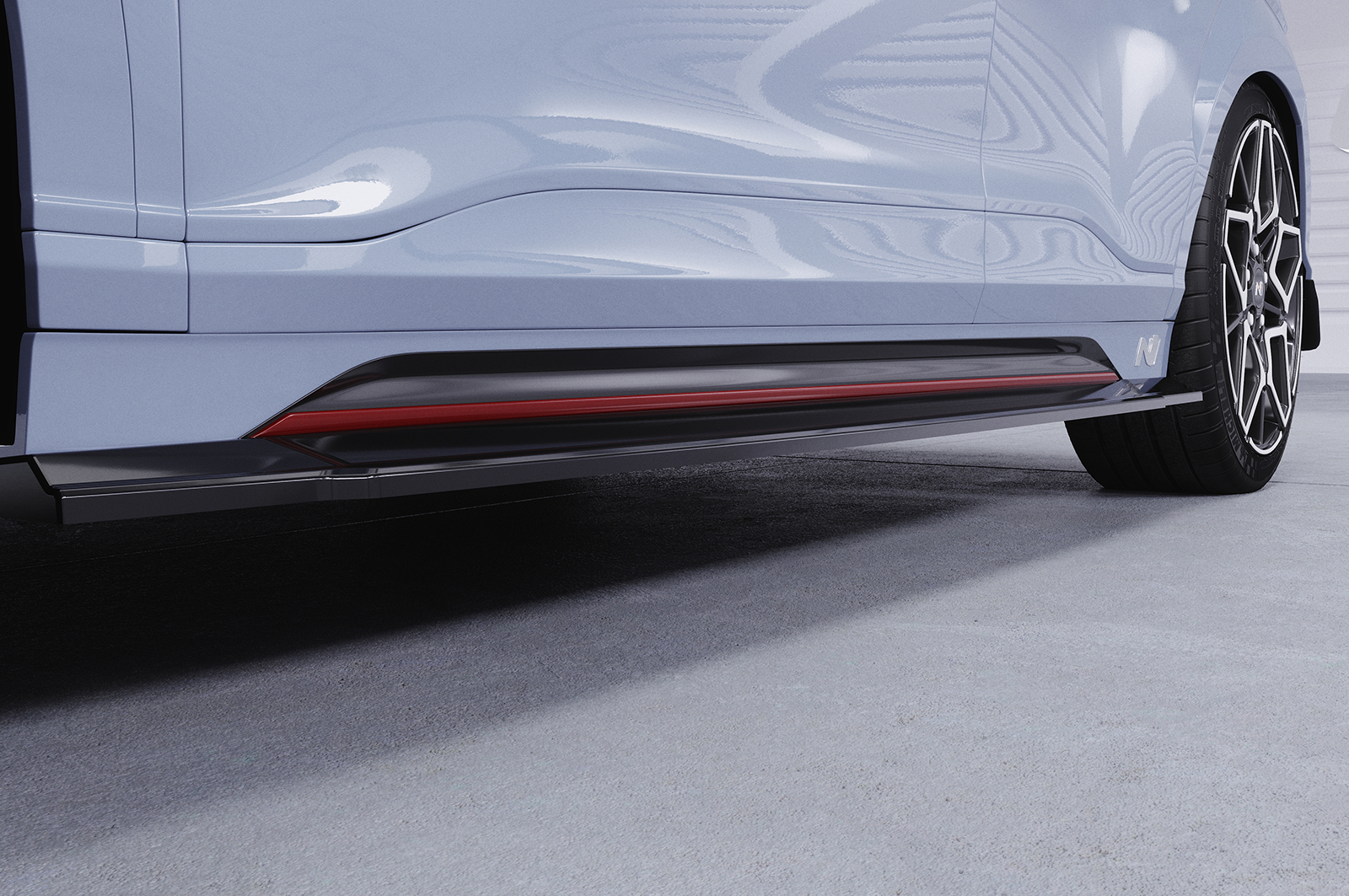 Bas de caisse (la paire) pour Hyundai Kona (1. Gen) N / N-Line (depuis 2020) - Fabriqué en ABS (6 finitions au choix)
