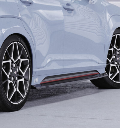 Bas de caisse (la paire) pour Hyundai Kona (1. Gen) N / N-Line (depuis 2020) - Fabriqué en ABS (6 finitions au choix)