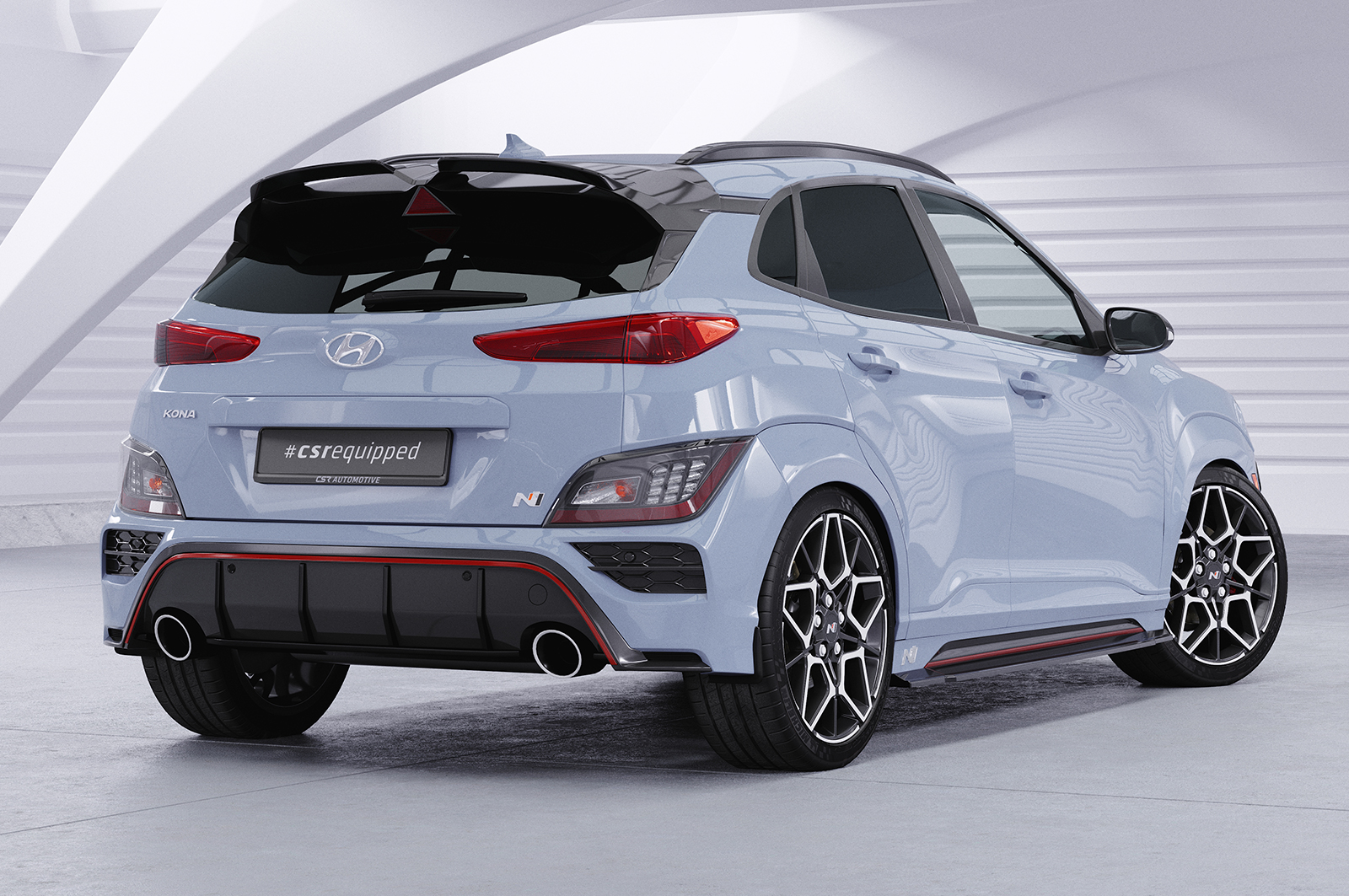 Bas de caisse (la paire) pour Hyundai Kona (1. Gen) N / N-Line (depuis 2020) - Fabriqué en ABS (6 finitions au choix)