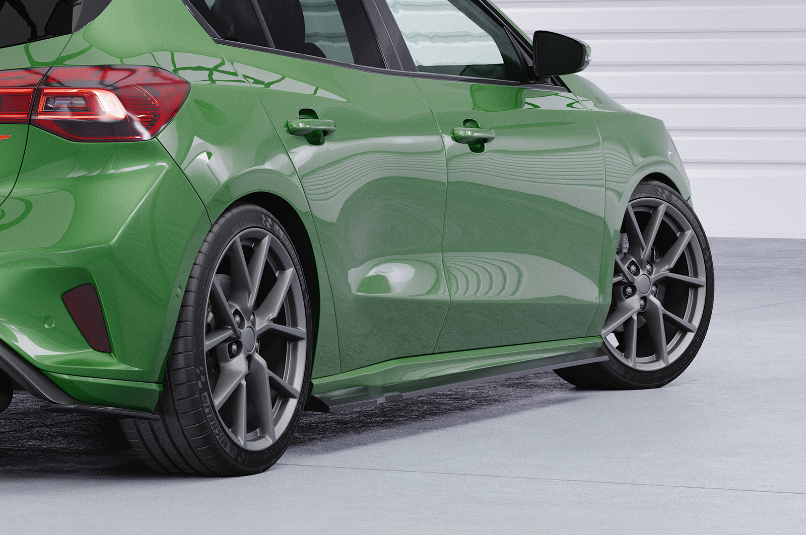 Bas de caisse (la paire) pour Ford Focus MK4 ST / ST-Line (depuis 2018) - Fabriqué en ABS (6 finitions au choix)