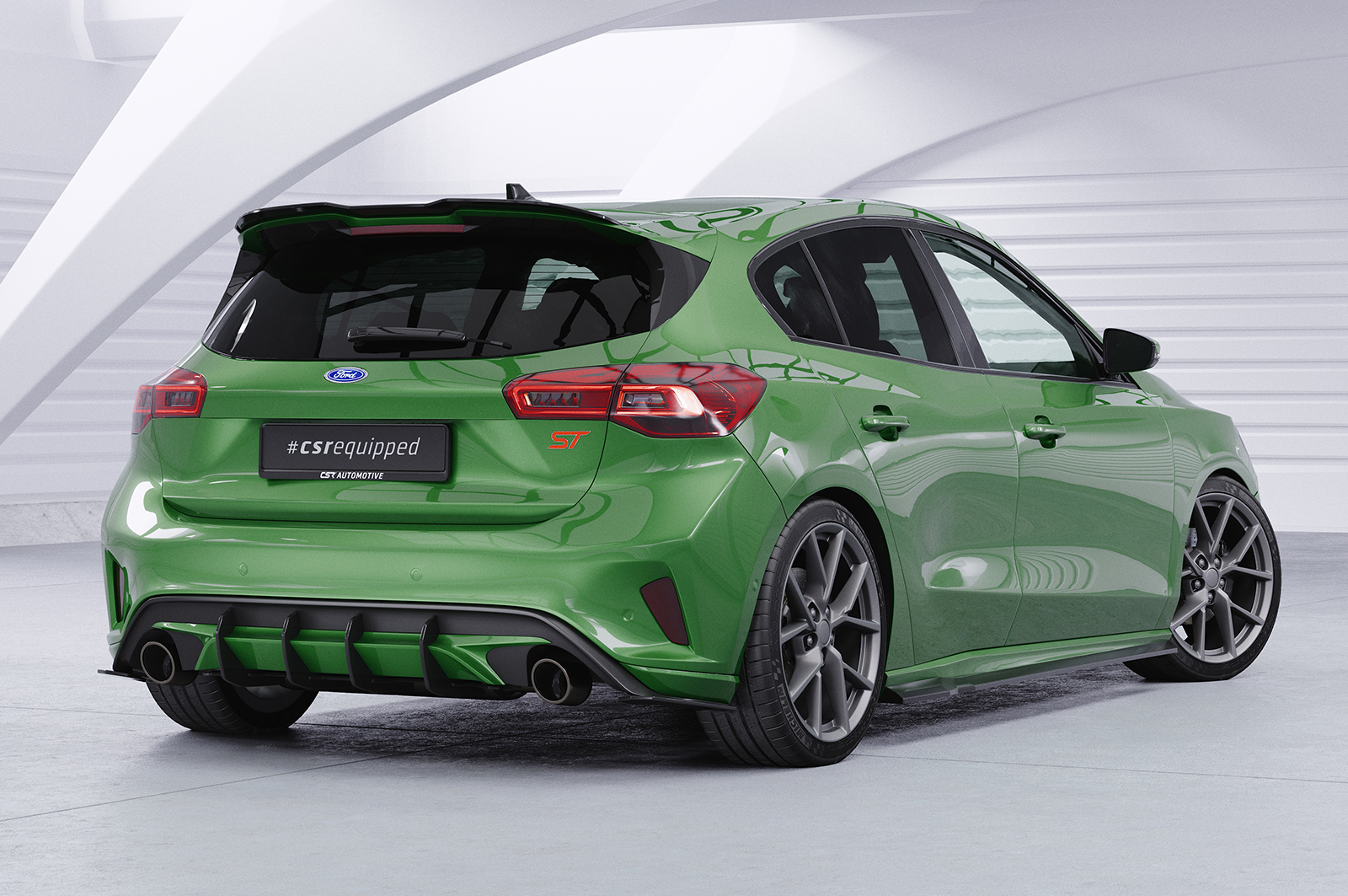 Bas de caisse (la paire) pour Ford Focus MK4 ST / ST-Line (depuis 2018) - Fabriqué en ABS (6 finitions au choix)