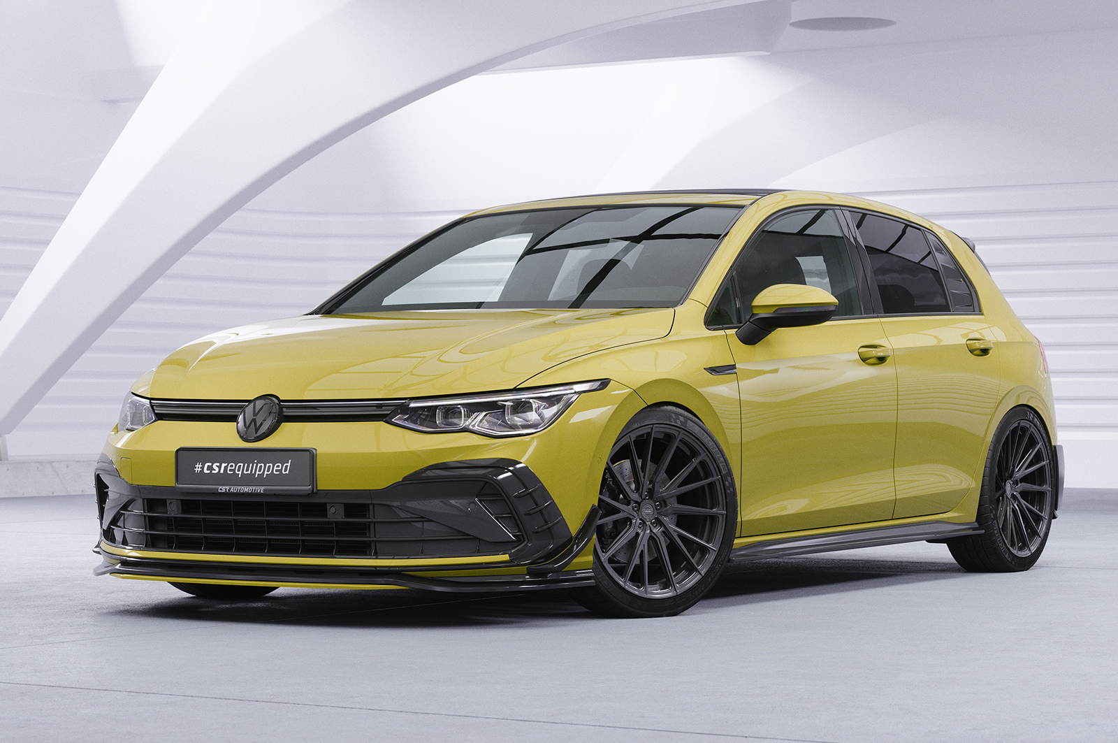 Bas de caisse (la paire) pour VW Golf 8 (Typ CD) GTI / GTD / GTE / R-Line / sauf break (depuis 2019) - Fabriqué en ABS (6 finitions au choix)