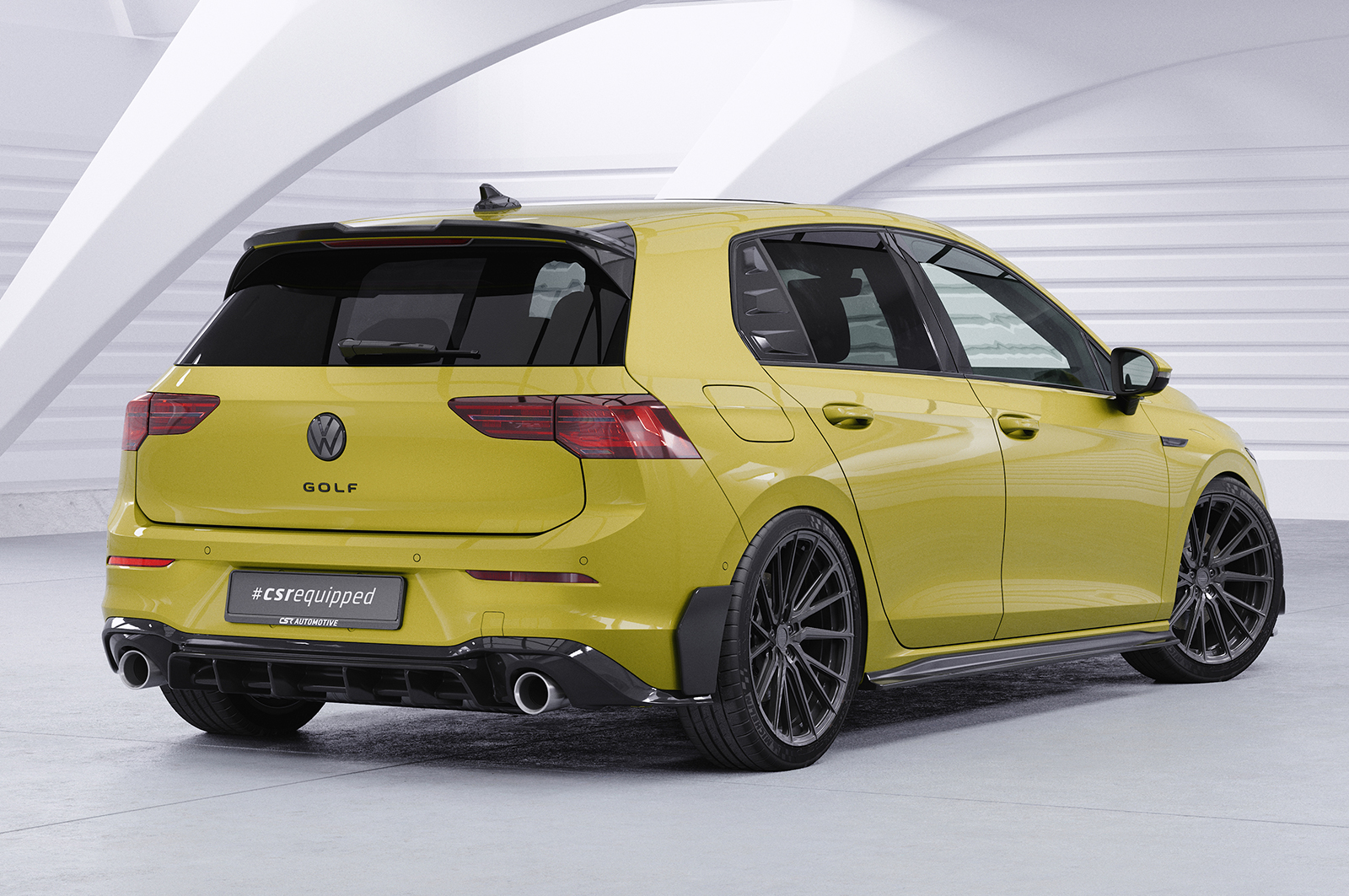 Bas de caisse (la paire) pour VW Golf 8 (Typ CD) GTI / GTD / GTE / R-Line / sauf break (depuis 2019) - Fabriqué en ABS (6 finitions au choix)