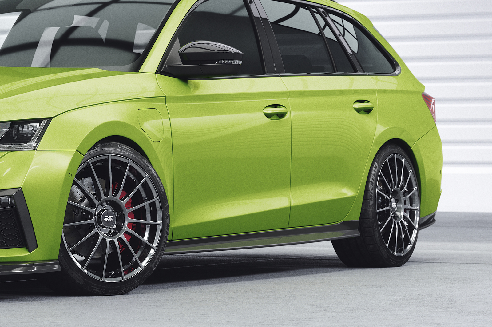 Bas de caisse (la paire) pour Skoda Octavia 4 toutes carrosseries (incl. RS) (depuis 2020) - Fabriqué en ABS (6 finitions au choix)